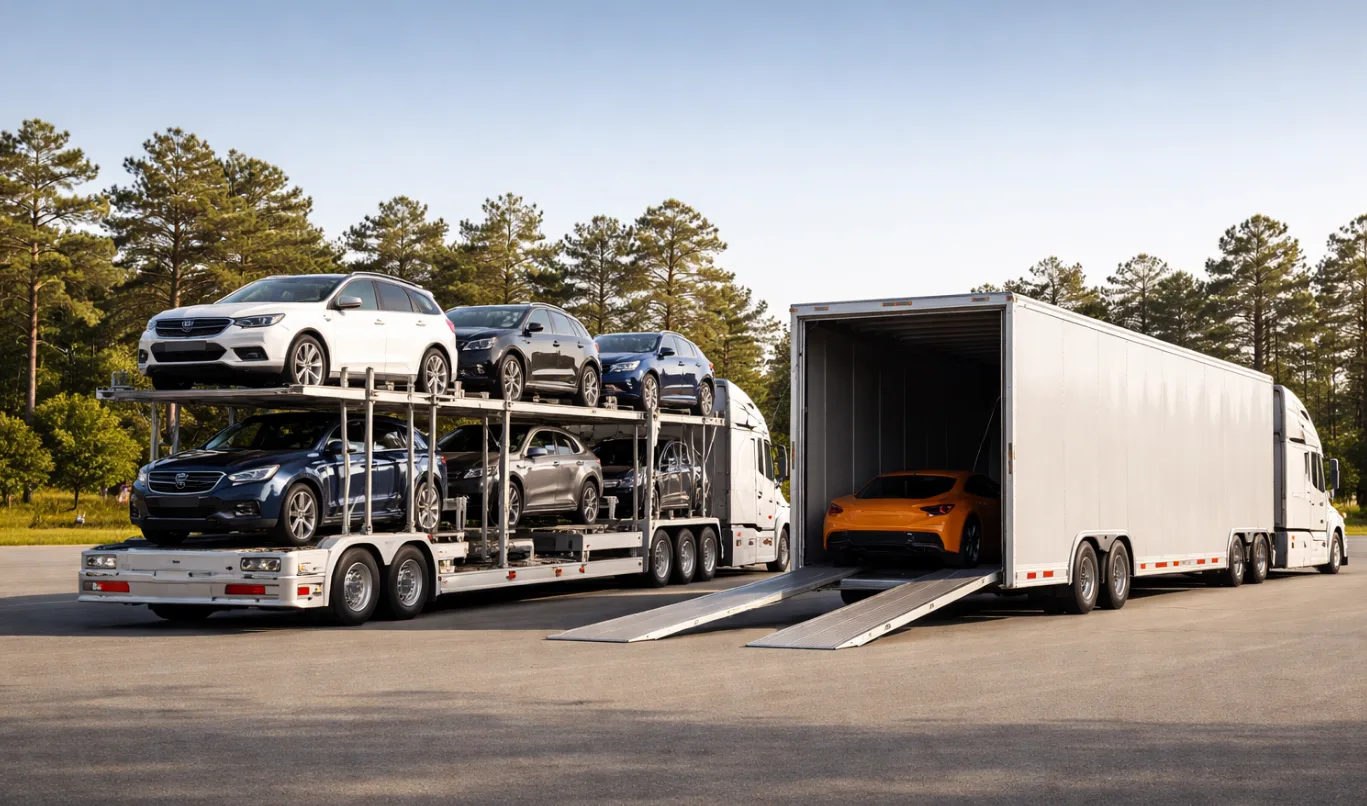 Open vs enclosed transport options for the Pueblo to Albuquerque route